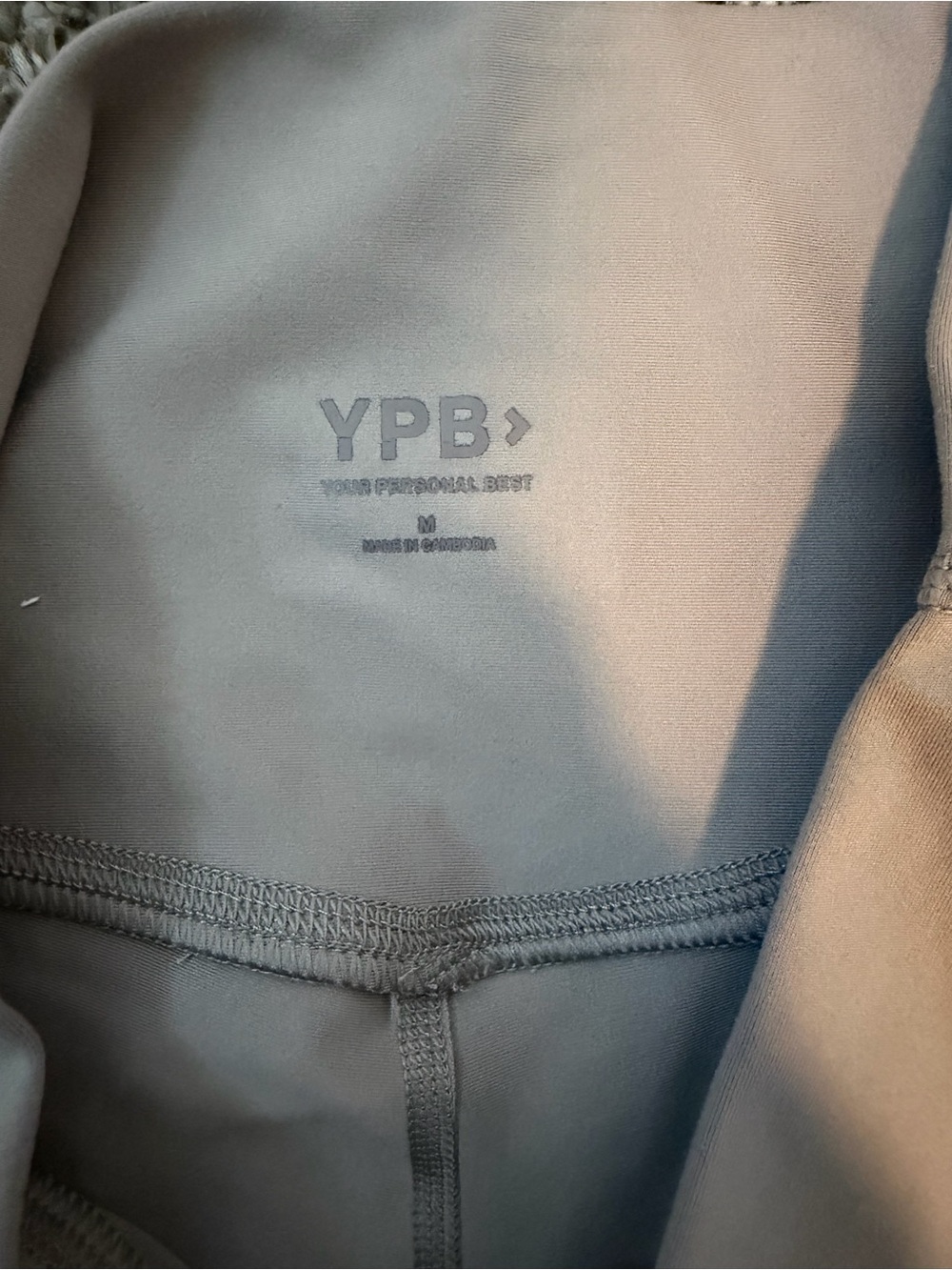 ⚡️Abercrombie YPB Taupe High-Waist Bike Shorts & Snap-Henley Crop Top Set - Picture 4 of 6